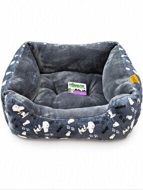 Peanuts Charlie Brown Snoopy 2026 Halloween Boo Pet Cat Dog Bed Gray White NWT